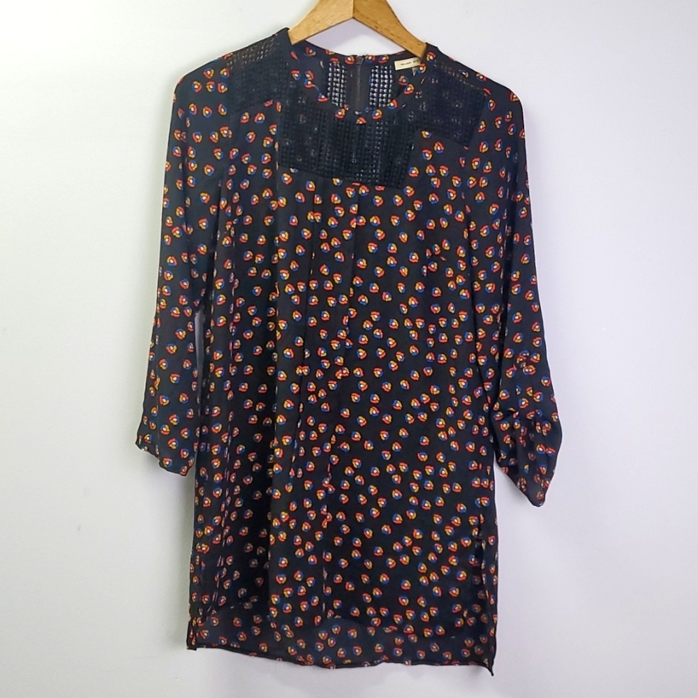 Anthropologie Meadow Rue Printed Tunic Blouse Size Small